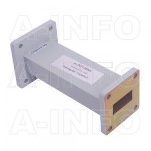 11290WA-152.4 Rectangular to Rectangular Waveguide Transition 8.2-10GHz 152.4mm(6inch) WR112 to WR90