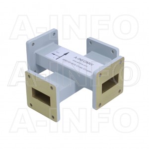 112W+C-40 WR112 Waveguide Cross Coupler W+C-XX Type 7.05-10GHz 40dB Coupling with Four Rectangular Waveguide Interfaces 