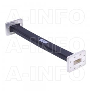 112WF-300_DPDP WR112 Flexible Waveguide 7.05-10GHz with Two Rectangular Waveguide Interfaces 