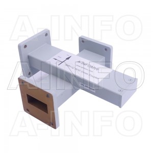 112WL+C-30 WR112 Waveguide Cross Coupler WL+C-XX Type 7.05-10GHz 30dB Coupling with Three Rectangular Waveguide Interfaces 