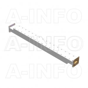112WPFA25-6 WR112 Waveguide Low-Medium Power Precision Fixed Attenuator 7.05-10GHz with Two Rectangular Waveguide Interfaces