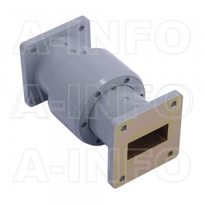 112WRJI-06A WR112 I-Type Single Channel Waveguide Rotary Joint 7.05-10GHz with Two Rectangular Waveguide Interfaces