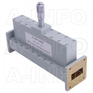 112WVA-30 WR112 Waveguide Variable Attenuator 7.05-10GHz with Two Rectangular Waveguide Interfaces