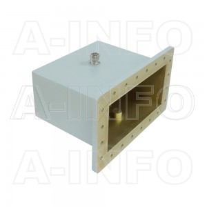 1150WCA7/16 Right Angle Rectangular Waveguide to Coaxial Adapter 0.64-0.96GHz WR1150 to 7/16 DIN Female