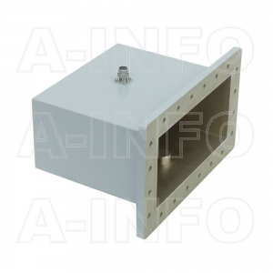1150WCANM Right Angle Rectangular Waveguide to Coaxial Adapter 0.64-0.96GHz WR1150 to N Type Male