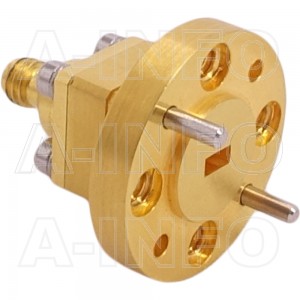 12WECA1.0_Cu Endlaunch Rectangular Waveguide to Coaxial Adapter 60-90GHz WR12 to 1.0mm Female