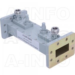 137WHHCN-40 WR137 Waveguide Loop Coupler WHHCx-XX Type 5.85-8.2GHz 40dB Coupling N Type Female 