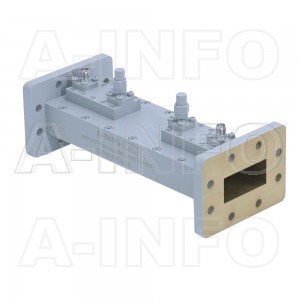 137WHHCS-30 WR137 Waveguide Loop Coupler WHHCx-XX Type 5.85-8.2GHz 30dB Coupling SMA Female