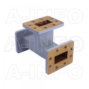 137WET WR137 Waveguide E-Plane Tee 5.85-8.2GHz with Three Rectangular Waveguide Interfaces