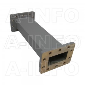 159WFA-10 WR159 General Purpose Waveguide Fixed Attenuator 4.9-7.05GHz with Two Rectangular Waveguide Interfaces