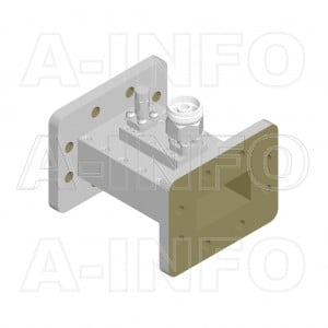 159WHCNM-40 WR159 Waveguide Loop Coupler WHCx-XX Type 4.9-7.05GHz 40dB Coupling N Type Male 