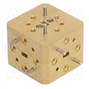 15WMT_Cu WR15 Waveguide Magic Tee 50-75GHz with Four Rectangular Waveguide Interfaces