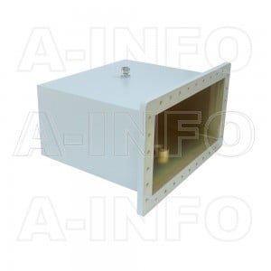 1800WCA7/16 Right Angle Rectangular Waveguide to Coaxial Adapter 0.41-0.62GHz WR1800 to 7/16 DIN Female