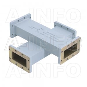 187W+C-30_EPEPEPEP WR187 Waveguide Cross Coupler W+C-XX Type 3.95-5.85GHz 30dB Coupling with Four Rectangular Waveguide Interfaces 