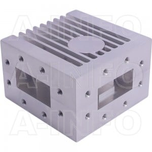 187WCIC-4450-20-600 WR187 Waveguide Circulator 4.4-5Ghz with Three Rectangular Waveguide Interfaces 