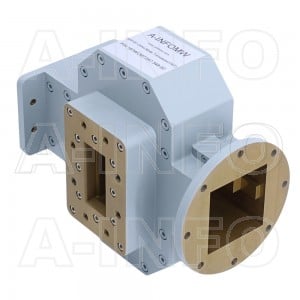 187WOMTS47.549-02 WR187 Waveguide Ortho-Mode Transducer(OMT) 3.95-5.85GHz 47.549mm(1.873inch) Square Waveguide Common Port