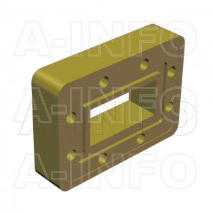 12WSPA-10_Cu WR12 Customized Spacer(Shim) 60-90GHz with Rectangular Waveguide Interfaces 