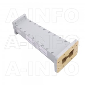 200D62WA-152.4 Double Ridge to Rectangular Waveguide Transition 12.4-18GHz 152.4mm(6inch) WRD200 to WR62