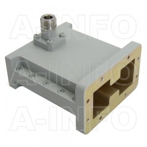 200DRWCAN Right Angle Double Ridge Waveguide to Coaxial Adapter 2-4.8GHz WRD200 to N Type Female
