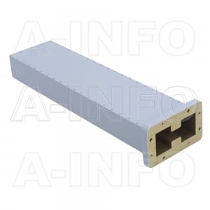 200DRWLPL WRD200 Double Ridge Waveguide Low Power Load 2-4.8GHz with Rectangular Waveguide Interface
