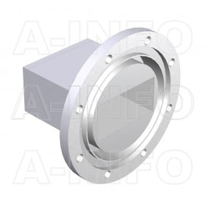 229WECAS_AE Endlaunch Rectangular Waveguide to Coaxial Adapter 3.3-4.9GHz WR229 to SMA Female
