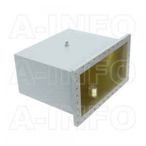 2300WCANM Right Angle Rectangular Waveguide to Coaxial Adapter 0.32-0.49GHz WR2300 to N Type Male