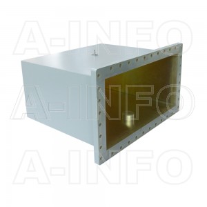 2100WCAS Right Angle Rectangular Waveguide to Coaxial Adapter 0.35-0.53GHz WR2100 to SMA Female
