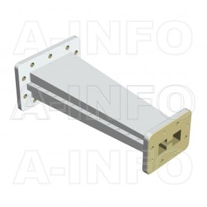 250D284WA-228.6 Double Ridge to Rectangular Waveguide Transition 2.6-3.95GHz 228.6mm(9inch) WRD250 to WR284