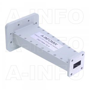 250D75WA-152.4 Double Ridge to Rectangular Waveguide Transition 10-15GHz 152.4mm(6inch) WRD250 to WR75