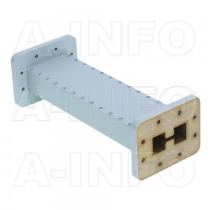 250DRWAL-200 WRD250 Double Ridge Straight Waveguide 2.6-7.8GHz with Two Double Ridge Waveguide Interfaces