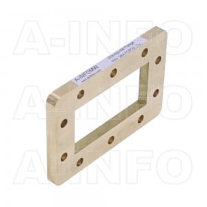 284-FDP32_Cu WR284 Waveguide Flange 2.6-3.95GHz with Rectangular Waveguide Interface