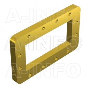 284-FEP32_Cu WR284 Waveguide Flange 2.6-3.95GHz with Rectangular Waveguide Interface