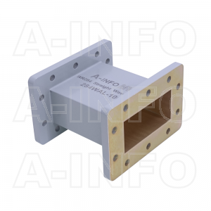 284WAL-100 WR284 Rectangular Straight Waveguide 2.6-3.95GHz with Two Rectangular Waveguide Interfaces