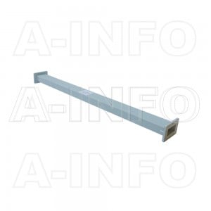 284WAL-1000 WR284 Rectangular Straight Waveguide 2.6-3.95GHz with Two Rectangular Waveguide Interfaces