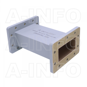 284WAL-150 WR284 Rectangular Straight Waveguide 2.6-3.95GHz with Two Rectangular Waveguide Interfaces