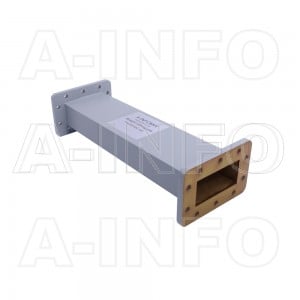284WAL-300 WR284 Rectangular Straight Waveguide 2.6-3.95GHz with Two Rectangular Waveguide Interfaces
