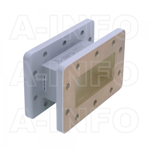 284WAL-50 WR284 Rectangular Straight Waveguide 2.6-3.95GHz with Two Rectangular Waveguide Interfaces