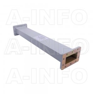 284WAL-500 WR284 Rectangular Straight Waveguide 2.6-3.95GHz with Two Rectangular Waveguide Interfaces