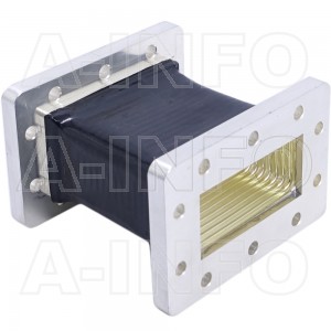 284WF-110 WR284 Flexible Waveguide 2.6-3.95GHz with Two Rectangular Waveguide Interfaces 