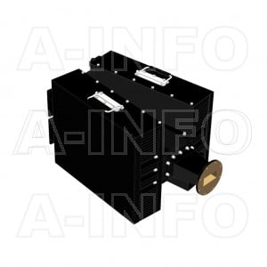 284WHPL5000F_AP WR284 Waveguide High Power Load 2.6-3.95GHz with Rectangular Waveguide Interface