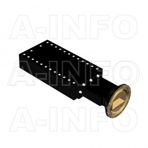 284WMPL1200_AE WR284 Waveguide Medium Power Load 2.6-3.95GHz with Rectangular Waveguide Interface