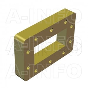 284WSPA-15 WR284 Customized Spacer(Shim) 2.6-3.95GHz with Rectangular Waveguide Interfaces