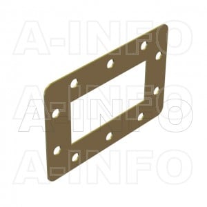 284WSPA-1 WR284 Customized Spacer(Shim) 2.6-3.95GHz with Rectangular Waveguide Interfaces 