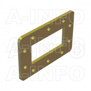284WSPA-3 WR284 Customized Spacer(Shim) 2.6-3.95GHz with Rectangular Waveguide Interfaces 