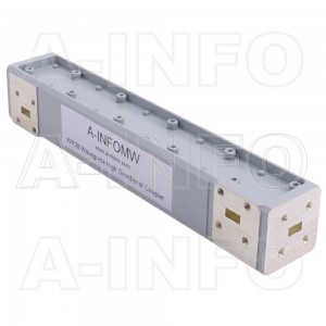28WDXCHB-50_Cu WR28 Waveguide High Directional Coupler WDXCHB-XX Type H-Plane Bend 26.5-40GHz 50dB Coupling with Four Rectangular Waveguide Interfaces 