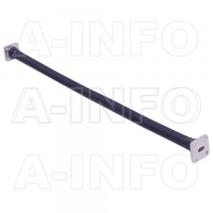 28WF-300 WR28 Flexible Waveguide 26.5-40GHz with Two Rectangular Waveguide Interfaces 
