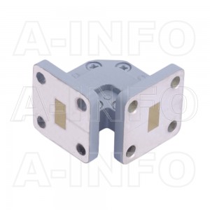 28WTEB-15-15_Cu WR28 Miter Bend Waveguide E-Plane 26.5-40GHz with Two Rectangular Waveguide Interfaces