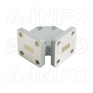 28WTHB-15-15_Cu WR28 Miter Bend Waveguide H-Plane 26.5-40GHz with Two Rectangular Waveguide Interfaces