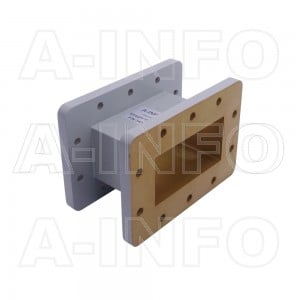 340WAL-75 WR340 Rectangular Straight Waveguide 2.2-3.3GHz with Two Rectangular Waveguide Interfaces