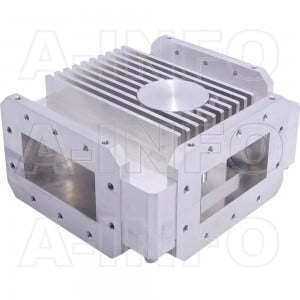 340WCIC-2326-20-250 WR340 Waveguide Circulator 2.3-2.6Ghz with Three Rectangular Waveguide Interfaces 